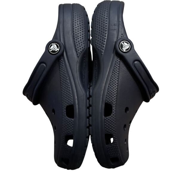 Crocs Classic Navy Blue Clogs Women's 7 Men's 5 Shoes Slip On EXCELLENT! - Picture 4 of 6